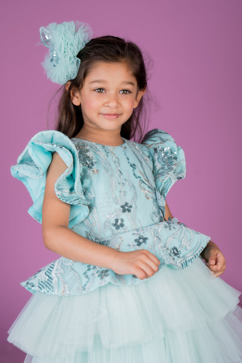 Pre-Order: Sea Breeze Peplum Dress