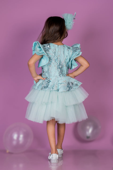 Pre-Order: Sea Breeze Peplum Dress