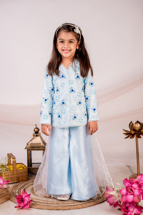 Pre-Order: Mogra Jacket and sharara set