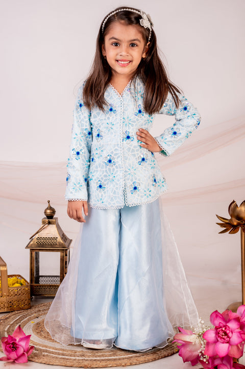 Pre-Order: Mogra Jacket and sharara set