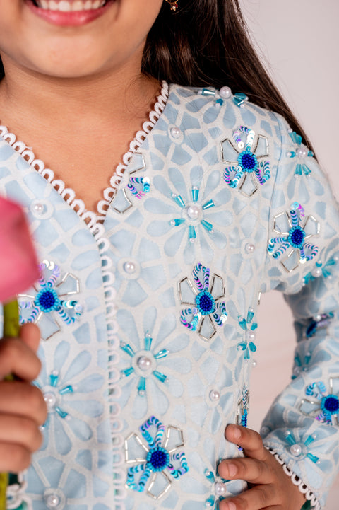 Pre-Order: Mogra Jacket and sharara set