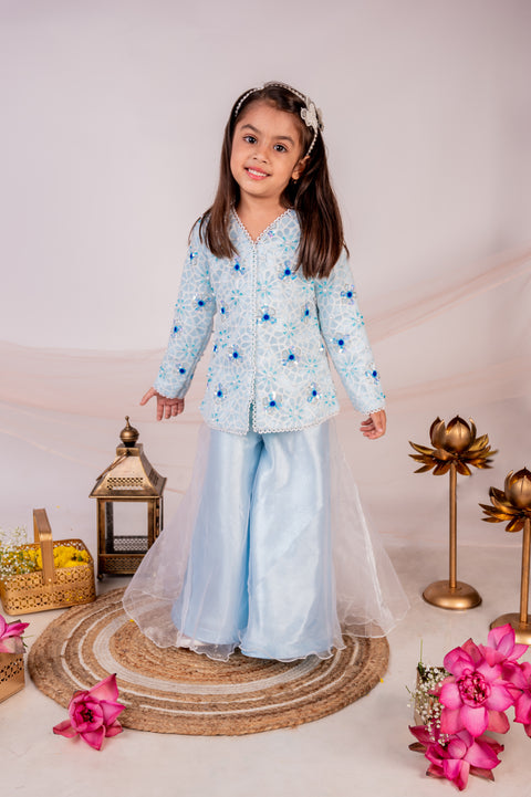 Pre-Order: Mogra Jacket and sharara set