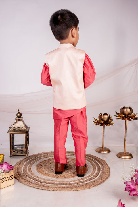 Pre-Order: Pankhuri Bandi Jacket with Asymmetric Kurta