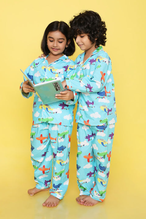 Pre-Order: Blue Plane Night Suit