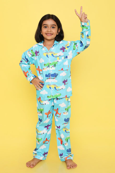 Pre-Order: Blue Plane Night Suit