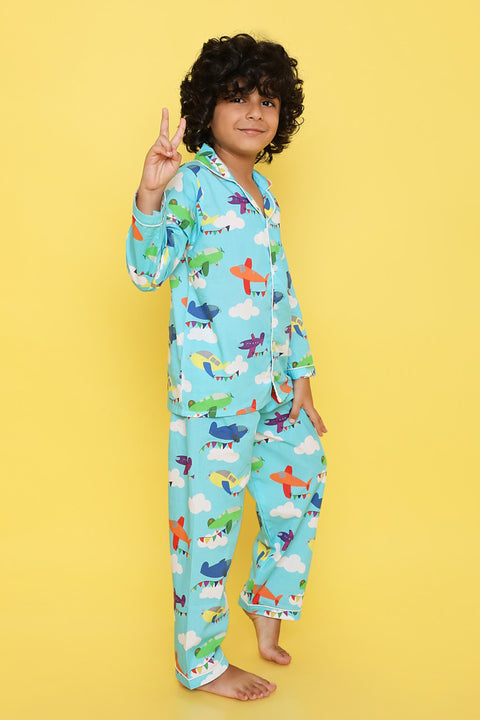 Pre-Order: Blue Plane Night Suit