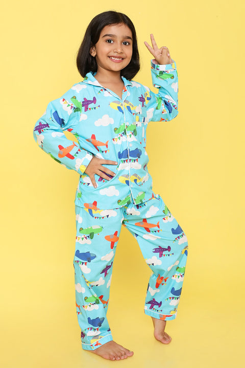 Pre-Order: Blue Plane Night Suit