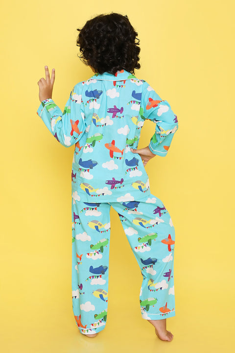 Pre-Order: Blue Plane Night Suit