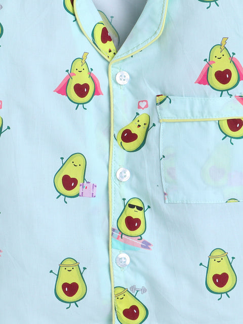 Pre-Order: Avacado Print Night Suit