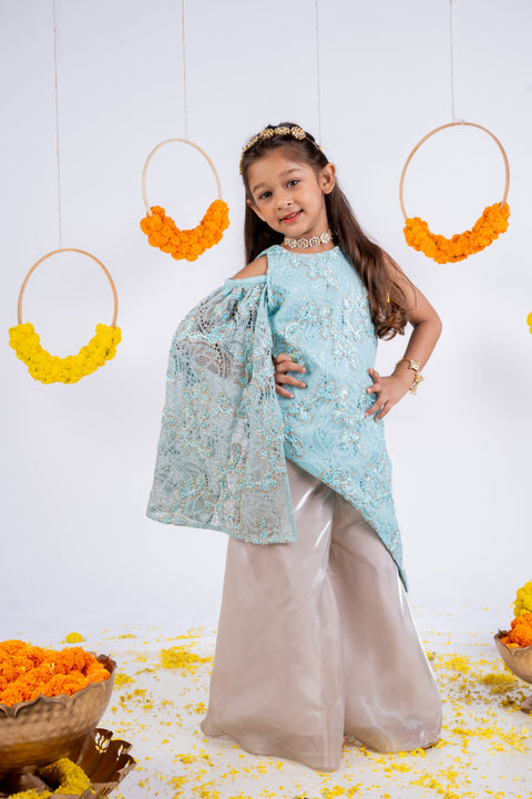 Pre-Order: Chantely Kurti and Plazzo Set