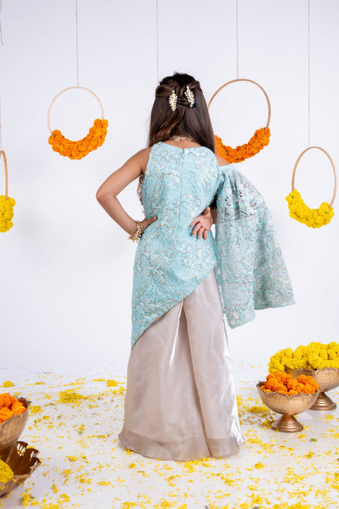 Pre-Order: Chantely Kurti and Plazzo Set