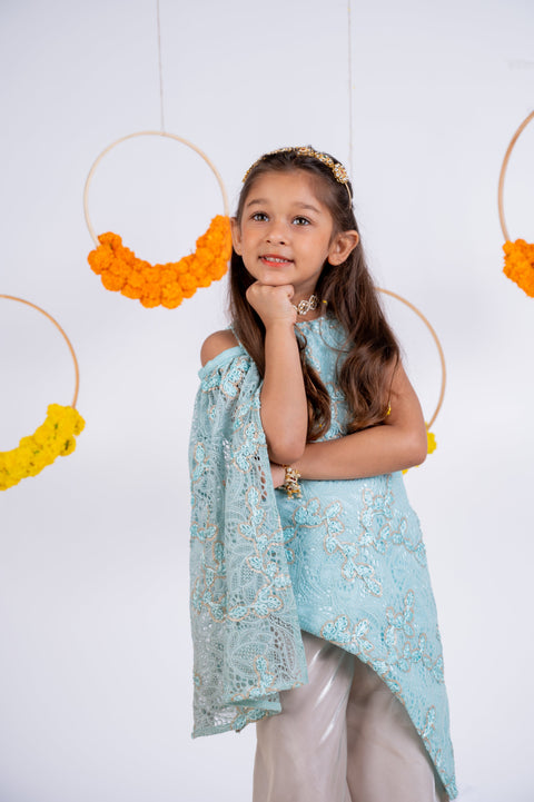 Pre-Order: Chantely Kurti and Plazzo Set