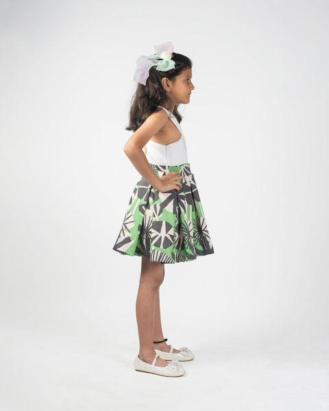 Pre-Order: Elegant Abstract Printed Frock