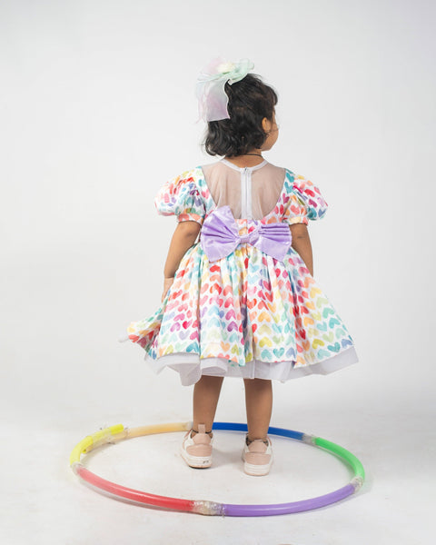 Pre-Order: Heart shaped Printed Frock