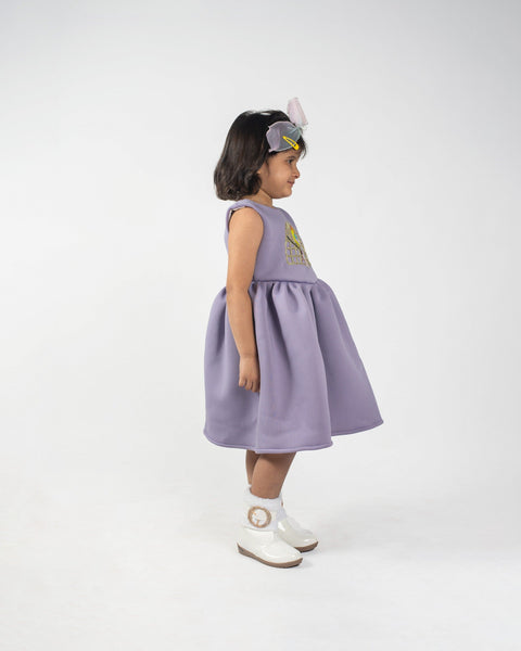 Pre-Order: Beautiful Embroidery Violate Dress