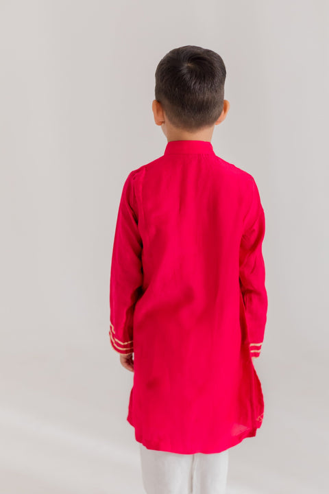 Pre-Order: Gulab Gota Kurta Set