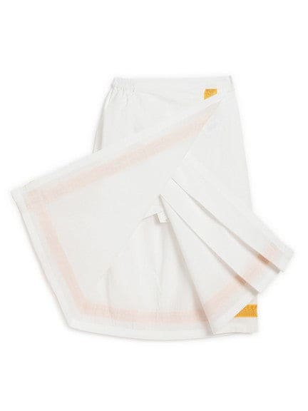 Pre-Order: Boy Bandhani Print Cotton Mundu shirt Set - Yellow