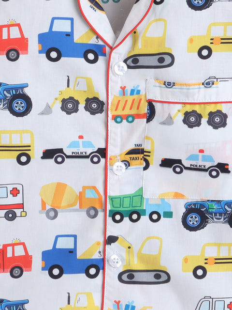 Pre-Order: Cars Print Night Suit