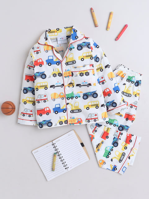 Pre-Order: Cars Print Night Suit