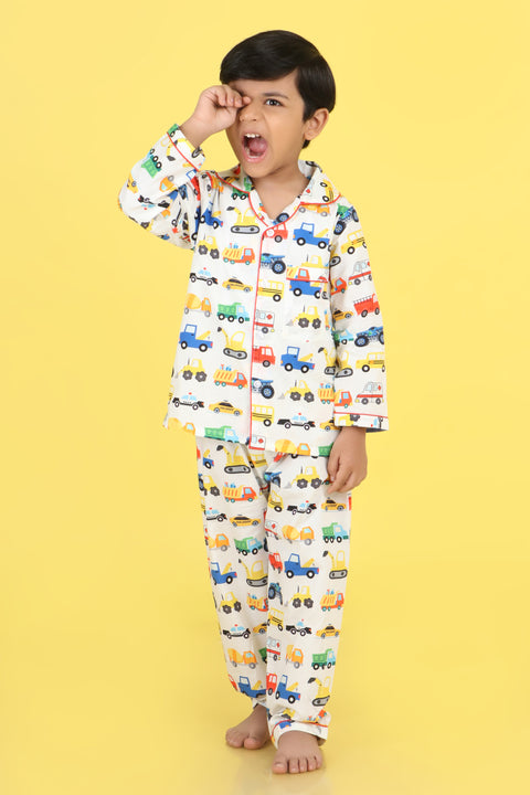 Pre-Order: Cars Print Night Suit