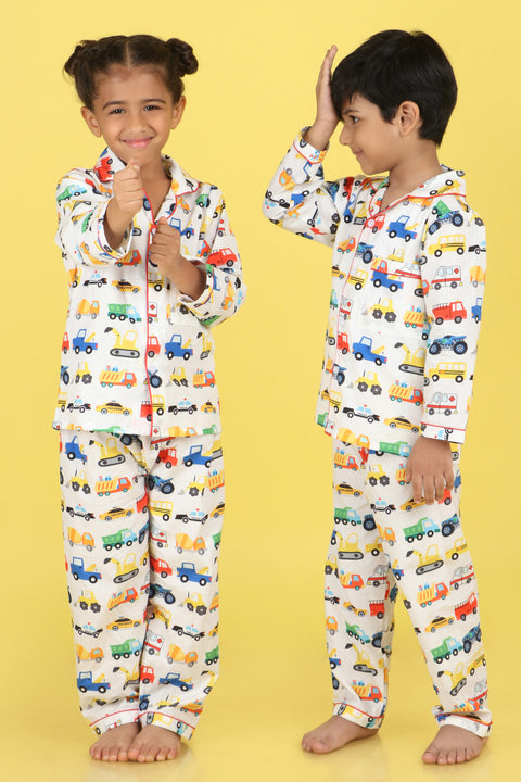 Pre-Order: Cars Print Night Suit