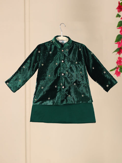 Pre-Order: ROYAL PRINCESS 3PC FULL JACKET SET-BOTTLE GREEN