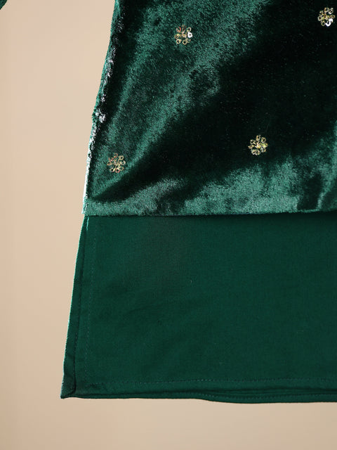 Pre-Order: ROYAL PRINCESS 3PC FULL JACKET SET-BOTTLE GREEN
