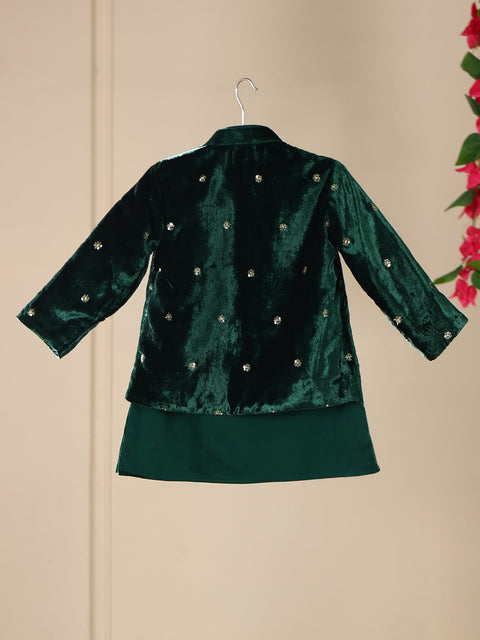 Pre-Order: ROYAL PRINCESS 3PC FULL JACKET SET-BOTTLE GREEN