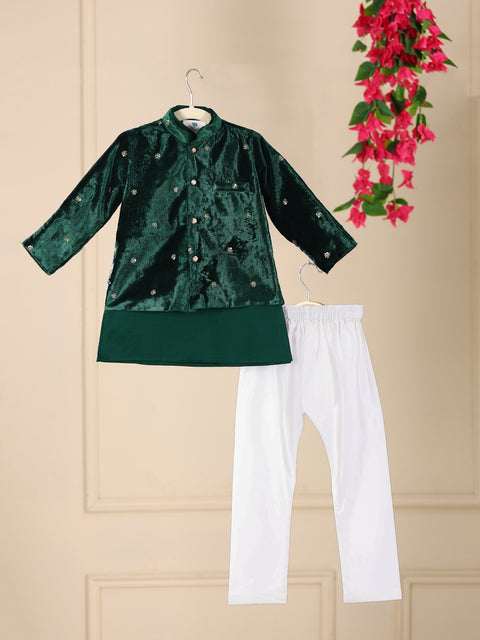 Pre-Order: ROYAL PRINCESS 3PC FULL JACKET SET-BOTTLE GREEN