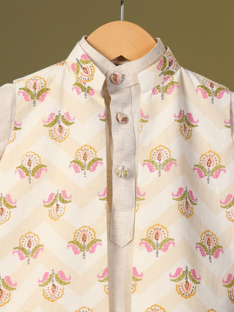 Pre-Order- Boy 3 Pc Bundi Set- Beige