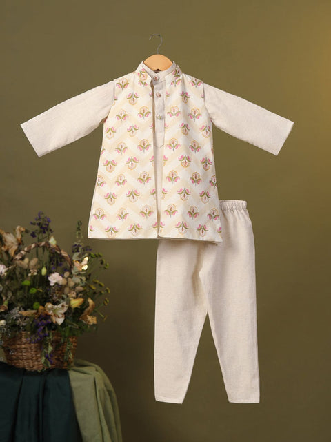 Pre-Order- Boy 3 Pc Bundi Set- Beige