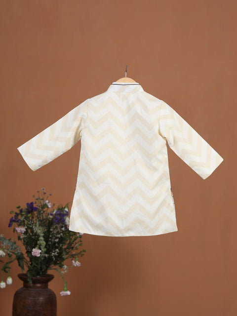 Pre-Order- BOY FLORAL 3 PC JACKET SET-BEIGE