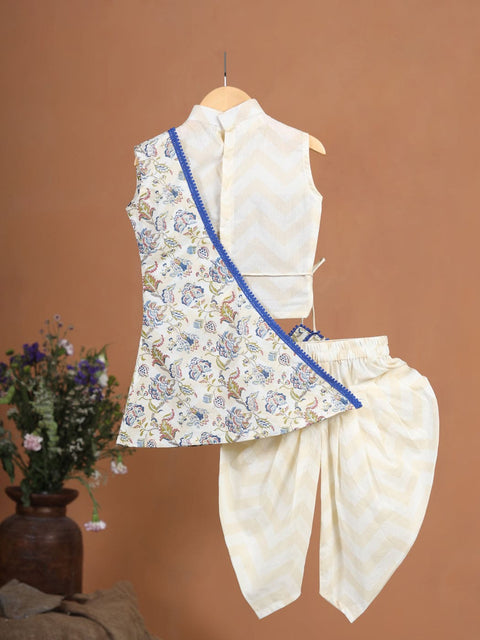 Pre-Order: GIRL FLORAL 3 PC SET-BEIGE