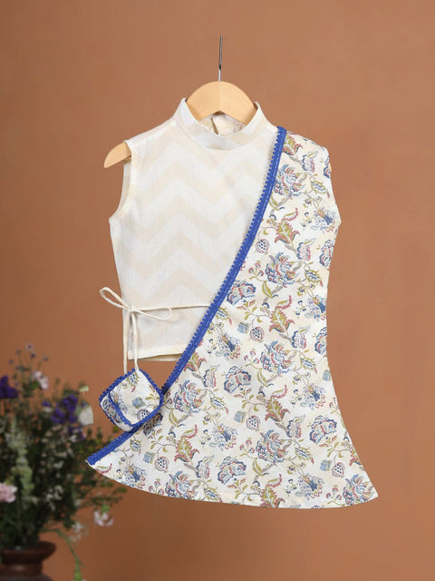 Pre-Order: GIRL FLORAL 3 PC SET-BEIGE