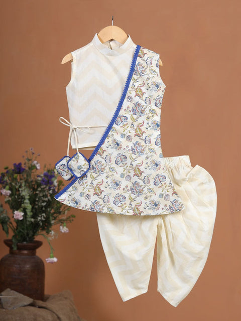 Pre-Order: GIRL FLORAL 3 PC SET-BEIGE