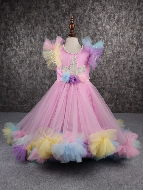 Pre-Order: Gorgeous Unicorn Ruffled Frill Gown