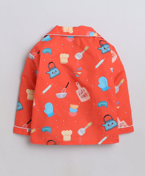 Pre-Order: Chef Print Night Suit