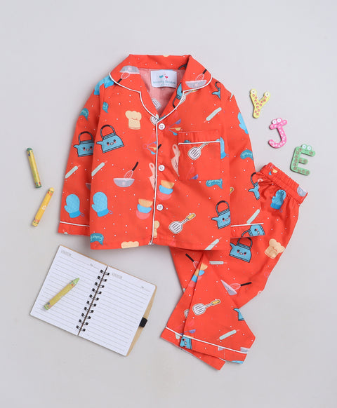 Pre-Order: Chef Print Night Suit