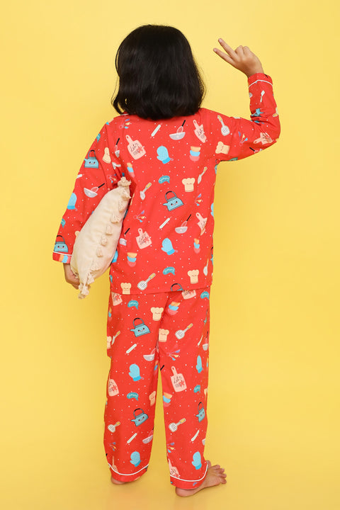 Pre-Order: Chef Print Night Suit