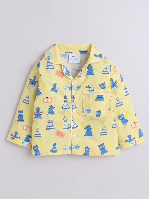 Pre-Order: Chess Print Night Suit