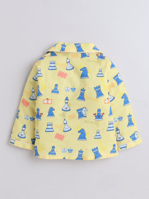 Pre-Order: Chess Print Night Suit