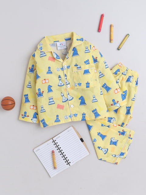Pre-Order: Chess Print Night Suit
