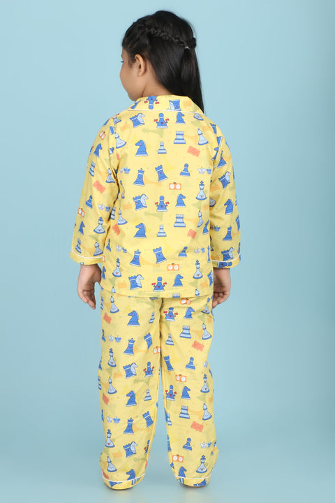 Pre-Order: Chess Print Night Suit