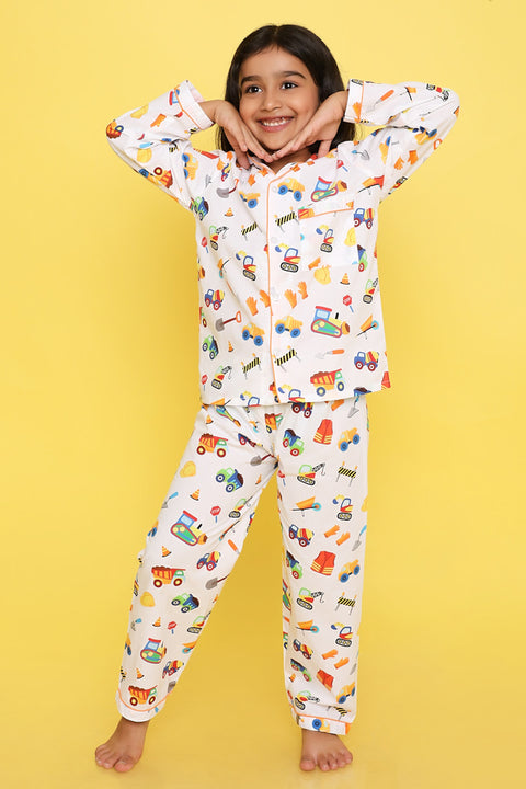 Pre-Order: Construction Print Night Suit