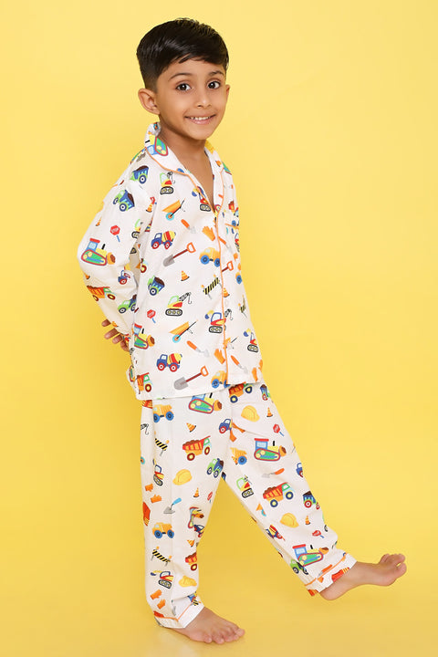 Pre-Order: Construction Print Night Suit