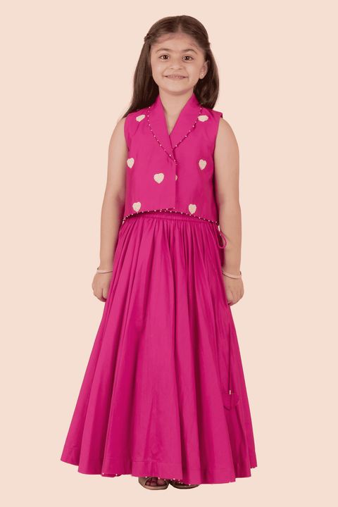 Pre-Order: Embroidered Blazer with  Lehenga