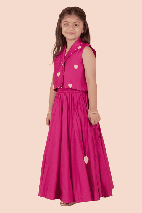 Pre-Order: Embroidered Blazer with  Lehenga