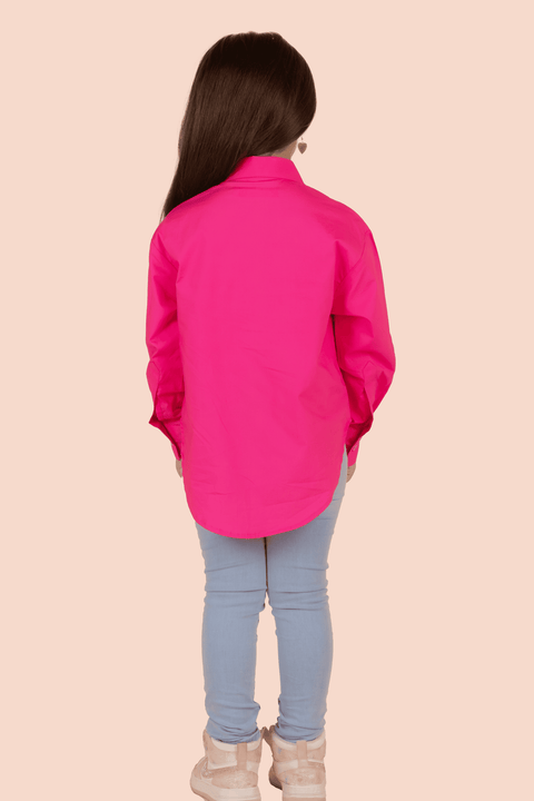 Pre-Order: Shirt for Girls-Fuschia