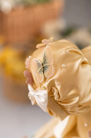 Pre-Order: Flora Butterfly Dress In Golden
