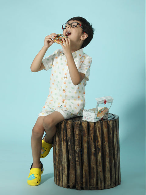 Pre-Order: Fireballs Printed Pure Linen  Premium Co-ords